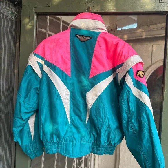 Descente Pink & Turquoise Ski Jacket - Picture 4 of 15